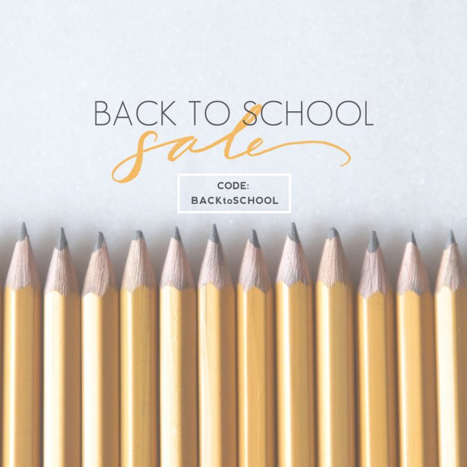 Back to School Sale at Jamie Schultz Designs
