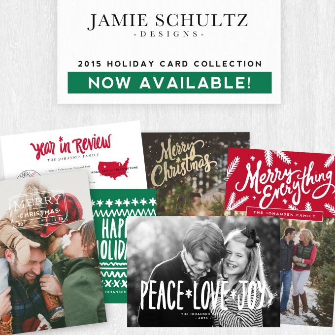 2015 Holiday Card Templates by Jamie Schultz Designs