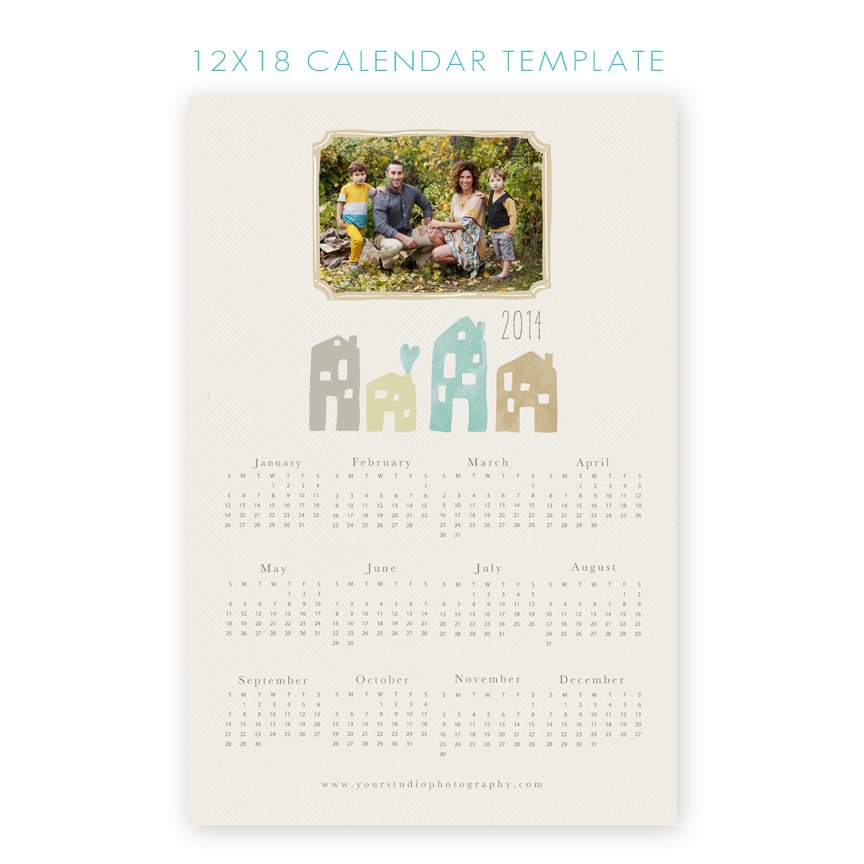 12x18 Calendar by Jamie Schultz Designs