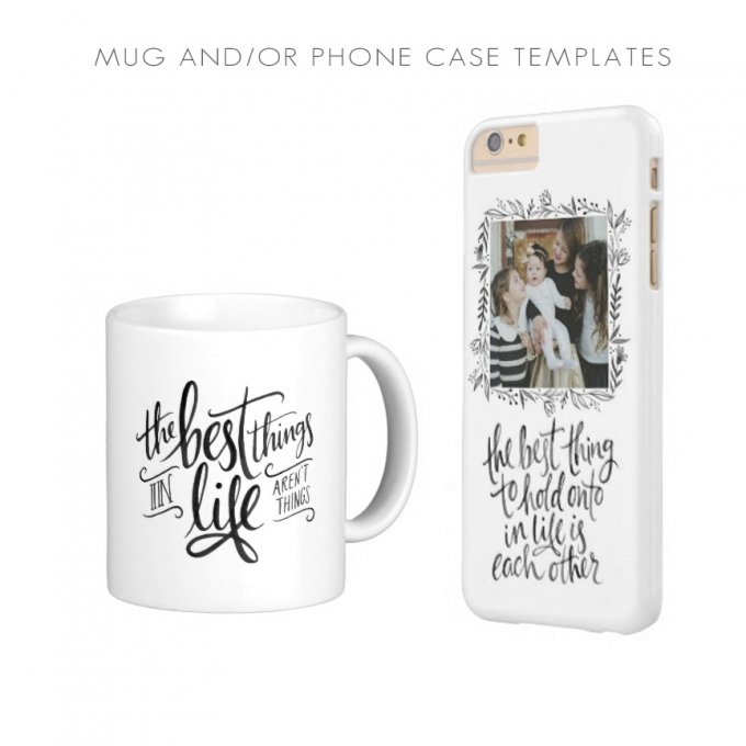 Mug and Phone Case templates by Jamie Schultz Designs