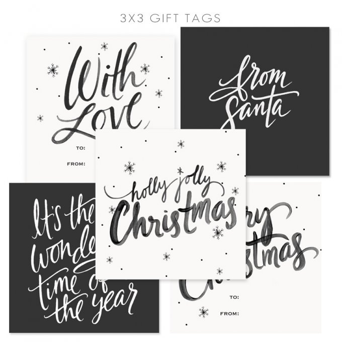 Holiday Gift Tags by Jamie Schultz Designs