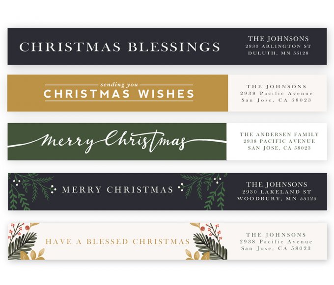 Christmas Spirit Address Labels