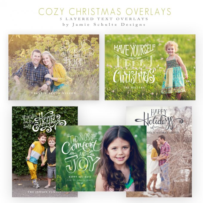 Cozy Christmas Overlays by Jamie Schultz Designs