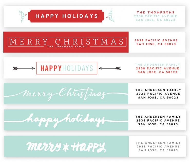 Holiday Highlights Address Labels