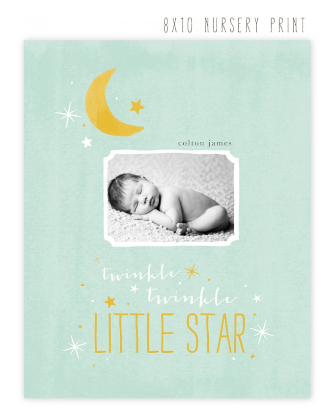 8x10 Nursery Print Template by Jamie Schultz Designs