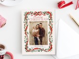 Holly Frame 5x7 Photoshop Canva Card
