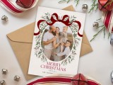 Coquette Wreath 5x7 Photoshop Canva Card