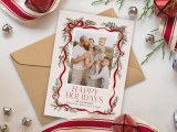 Ribbon Frame 5x7 Photoshop Canva Template