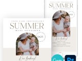 Simply Summer Canva Photoshop Marketing Boards